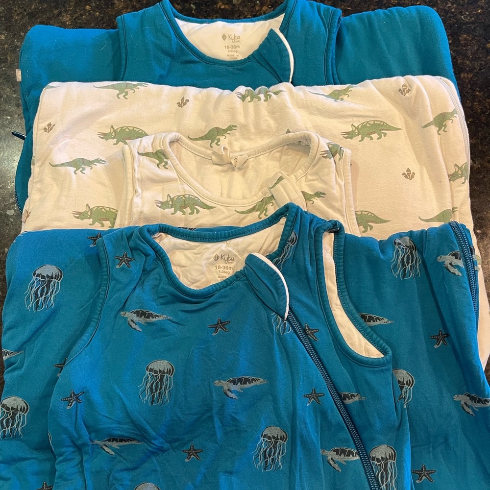 Kyte Baby 18-36mo sleep sacks x3